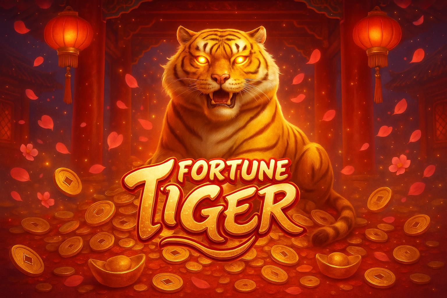 Fortune Tiger - Slot temático asiático com tigre da sorte dourado e multiplicadores generosos incríveis